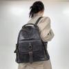 Women'S Pleated Vintage Maillard Backpack Large Capacity Millennium Spice Girls Shoulder Bag