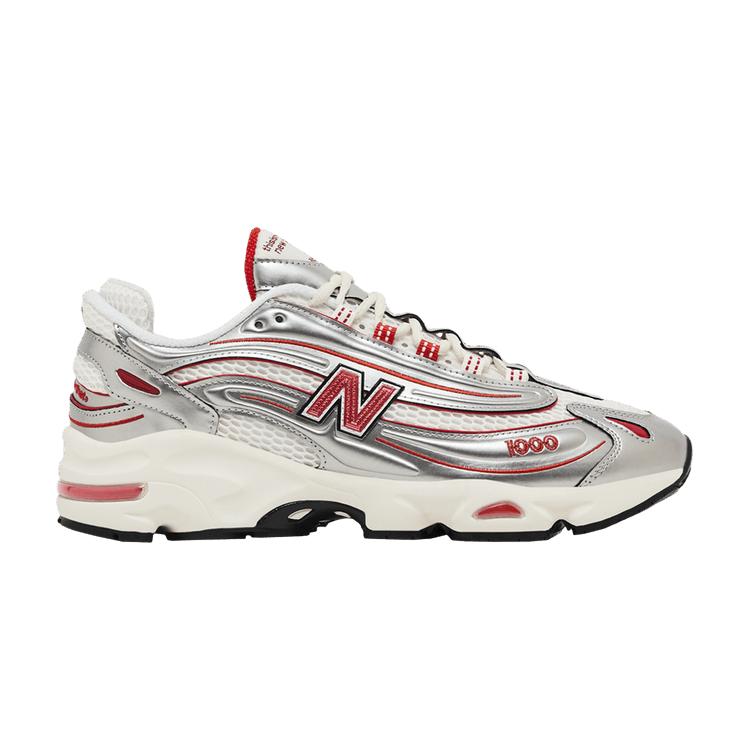 New Balance 1000 thisisneverthat Металлический серебристый красный 42.5