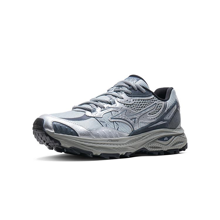 Mizuno Racer Adv Comfortable Hiking Outdoor Mountain Wear-Resistant Shock-Absorbing Breathable Low-Top Running Shoes Unisex sneaker Silver D1GH241202