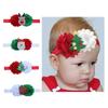 Spring Autumn Twisted Knot Headband Christmas Baby Turban Newborn Hairband Xmas Tree Santa Claus