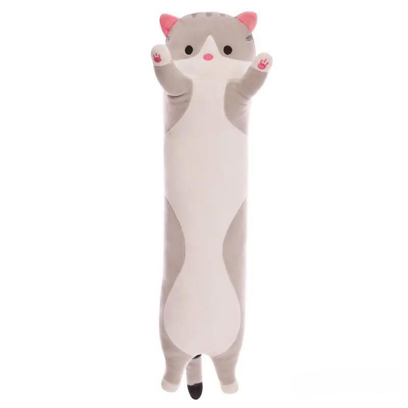 Baby Long Cat Plush Toy Adult Soft Stuffed Kitten Pillow Kids Children Sleeping Pillow Home Decor