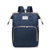 Portable Folding Diaper Backpack with Integrated Baby Bed