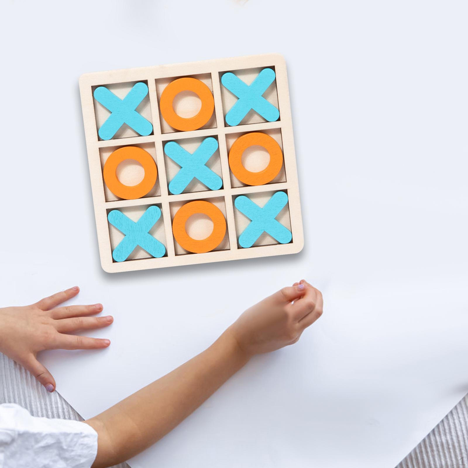 

Настольная игра «Крестики-нолики» Логические Пазлы Интерактивные развлечения для мальчиков и девочек Журнальный столик light blue orange