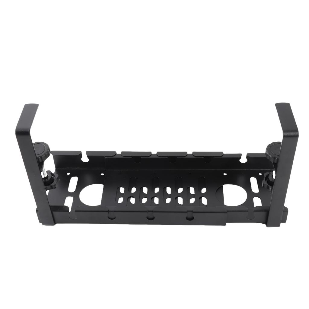 Retractable Cable Management Rack Carbon Steel Power Strip Holder Adjustable Length Metal Cable Tray Under Desk