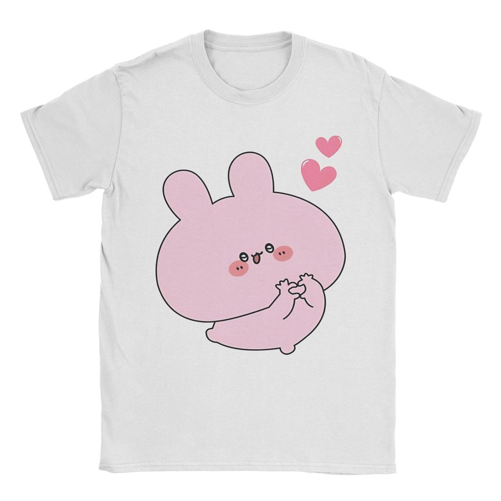 Men Womens Heartfelt Pink Affection Love T Shirts Asamimichaan Cute Asamimi Pure Cotton Tee Shirt Plus Size TShirts