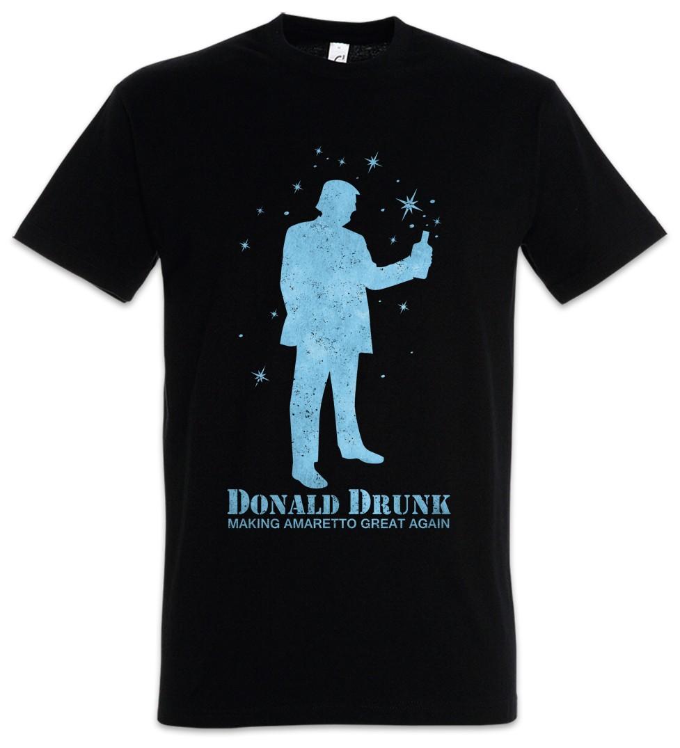 Donald Drunk Mens T-Shirt Mens Womens Tees Top Drunk Carnival Fancy Dress Costume 4XL