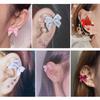Titanium Steel Earrings Bowknot Ear Stud Helix Piercing Cartilage Earring Korean Body Piercing Ear Nail Colorful Bow