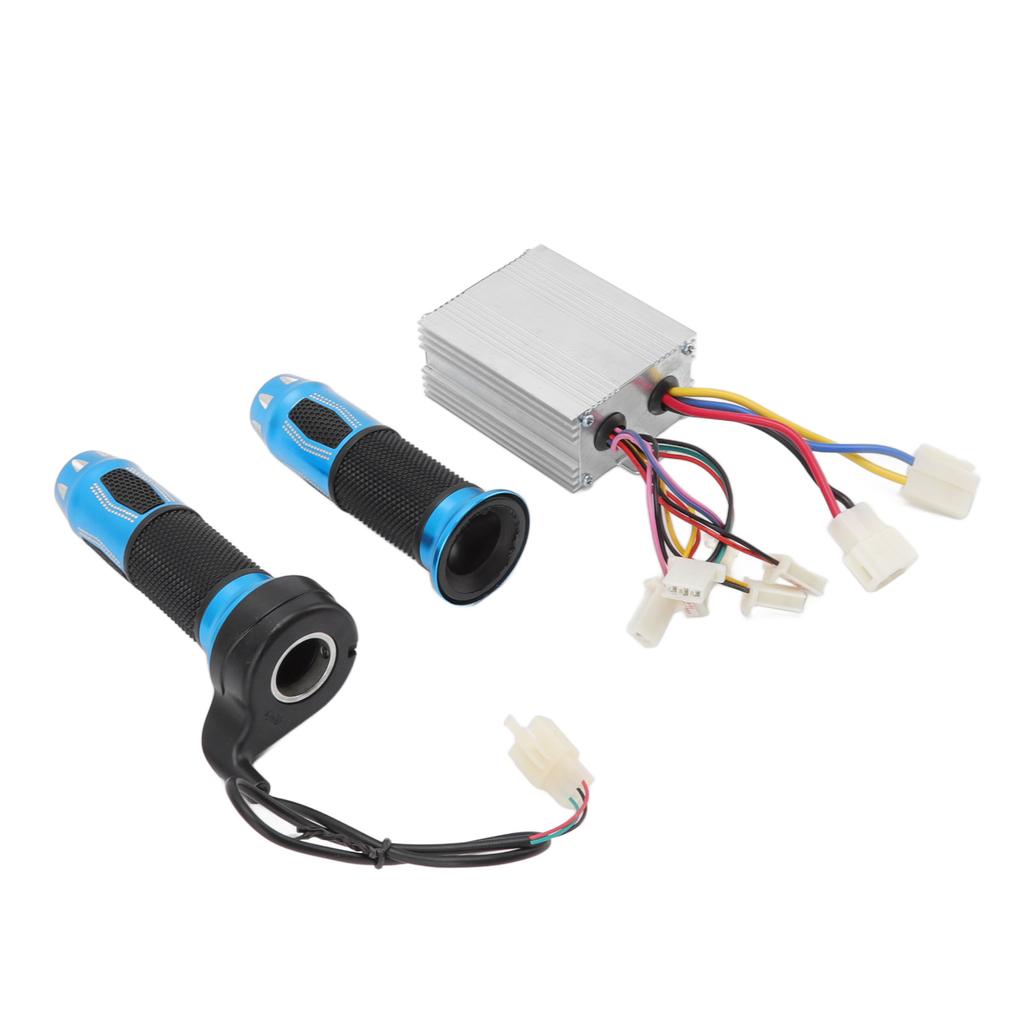 DC12V 500W Brush Motor Speed Controller with Throttle Grips for Electric Motorcycles Bikes Tricycle Scooter