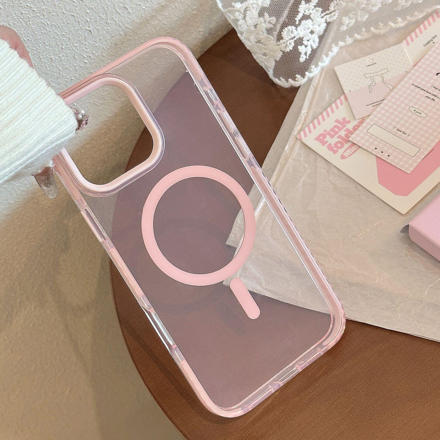 

Solid Color Magnetic 16 Promax High End IPhone 17 Mobile Phone Case 14 Suitable for 13 Anti Fall Frame 15 Silicone 11 12promax(6.7)