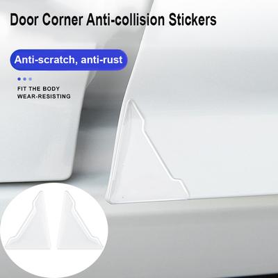 Universelle Autotür-Ecken-Antikollisionsabdeckungen Transparenter Silikonschutz Anti-Kratz-Aufkleber Türschutzabdeckung