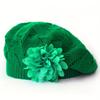 1pc of New Autumn And Winter Fashion Beret for Women with Floral Design in Solid Colors, Available in Various Colors for Everyday Use