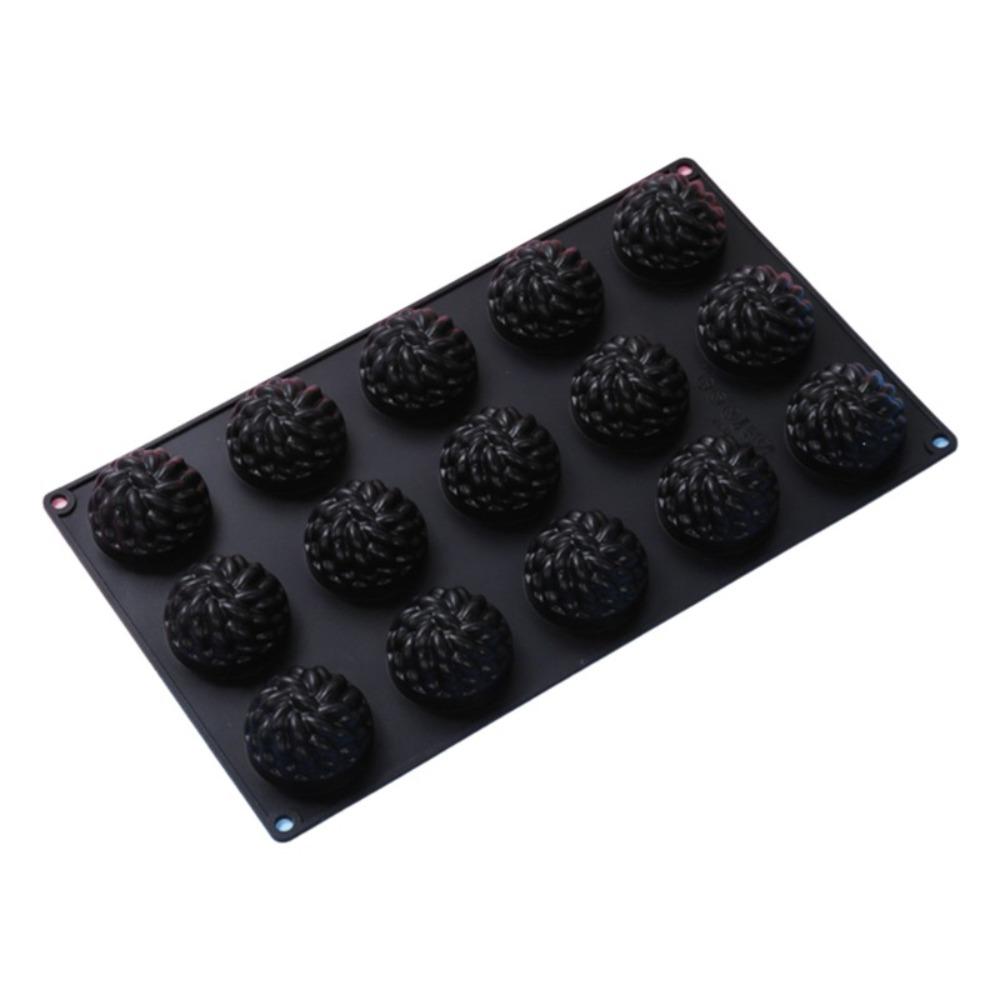 

15 Cells Flower Baking Cake Molds Heat-Resistant Food-Grade Silicone Chocolate Mold Reusable DIY Pudding Mould Kitchen Tools