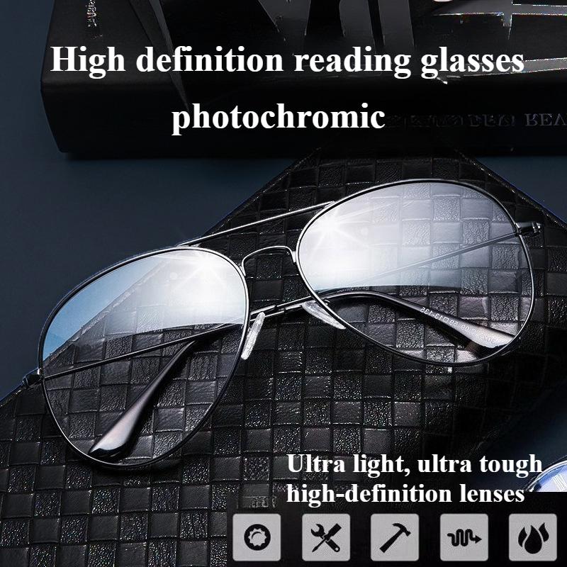 Photochrome Multifokale Lesebrille Für Herren Und Damen Doppelzweck-Hochdefinitionsbrille Für Nah- Und Fernsicht
