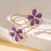 Bohemian Metal Flower Arm Bracelet Women Vintage Punk Style Hollow Bangle Adjustable Upper Arm Cuff Party Jewelry Accessory