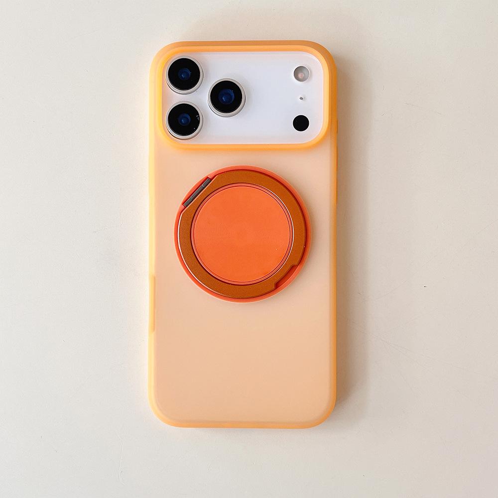IP17 Promax Liquid Silicone Magnetic Phone Case with 360° Rotating Stand