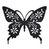 1 Pc Acrylic Black Butterfies Decor Family Yard Art Garden Stakes Lawn Floor Decoration Ornaments Hollow Out Shape