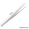 Extra Long Stainless Steel Bent Tip Tweezers for Aquatic Plants and Multi-Purpose Use.