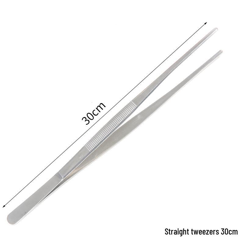 Extra Long Stainless Steel Bent Tip Tweezers for Aquatic Plants and Multi-Purpose Use.