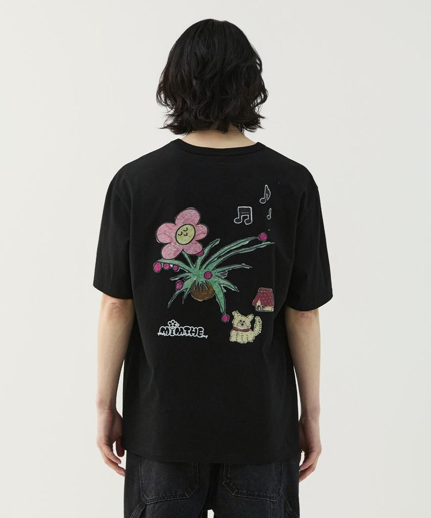 Mimdeowodeulobeu Bureu X Mimthe Flowerpot T-Shirt_Black