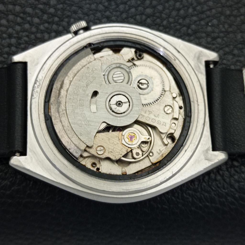 SEIKO 5 AUTOMATIC JAPAN 7009A MENS VINTAGE GREY COLOR DIAL WATCH a701305-5