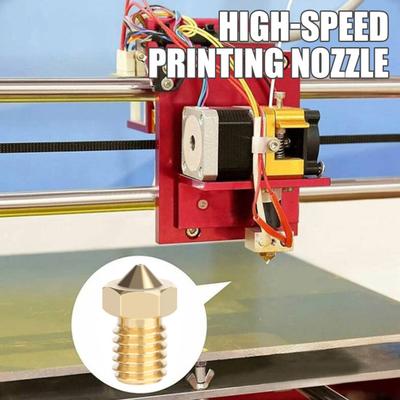 Hot End Üç Gözlü Püskürtme Nozulu Yüksek Dayanıklılık Kolay Kurulum Evrensel Yüksek Akışlı Nozul 3D Yazıcı Aksesuarları