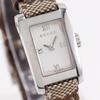 Gucci Watches 8600L WhiteDial Stainless Steel/GG Canvas Quartz Analog Display Women Used