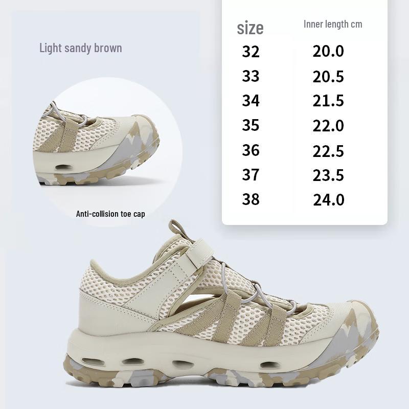 Детские закрытые пляжные сандалии Decathlon для улицы 32
