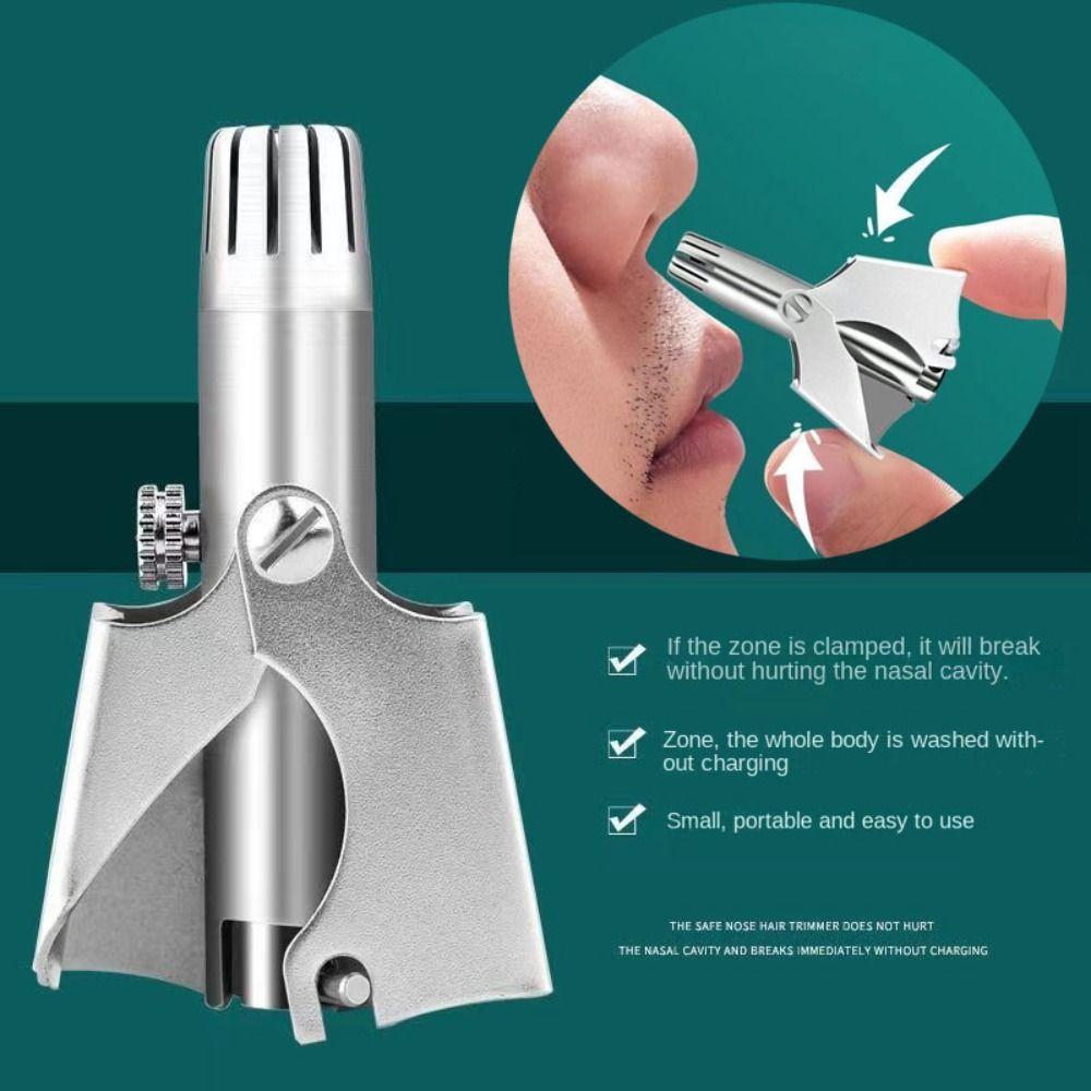 

Уход за лицом, триммер для носа, нержавеющая сталь, машинка для стрижки волос в ушах, бритва Vibrissa для носа, бритва