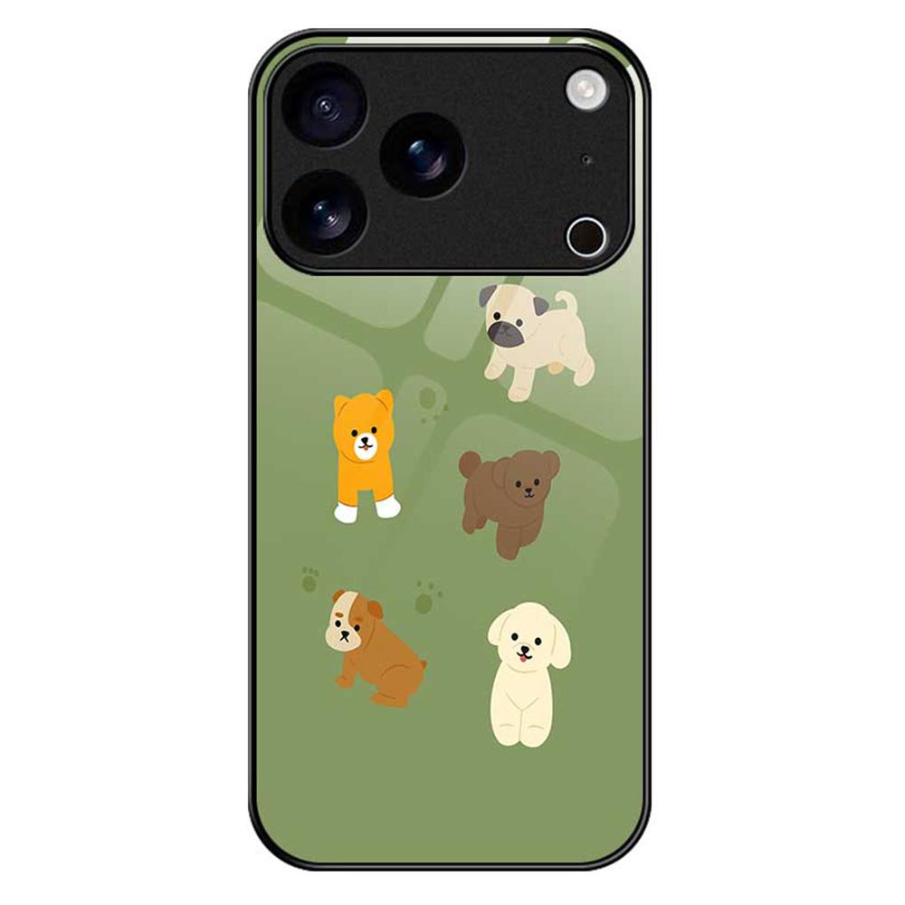 

Для iPhone 17 Pro Чехол ПК ТПУ Закаленное стекло Печать с рисунком Противоударная Задняя крышка для телефона B0249