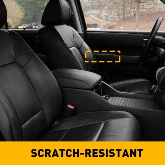 2PC Leather Front Door Panels Armrest Cover LH RH Black Fits 2009-15 Pilot Honda