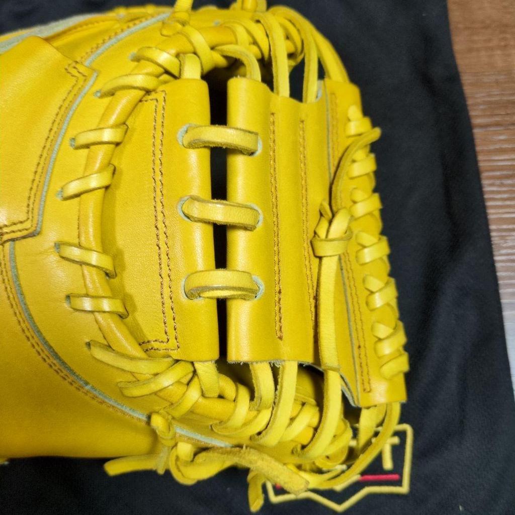 Used ZETT PROSTATUS Catcher's Mitt Hard Glove