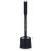 Silicone Toilet Brush with Liquid Dispenser, Black, Bathroom