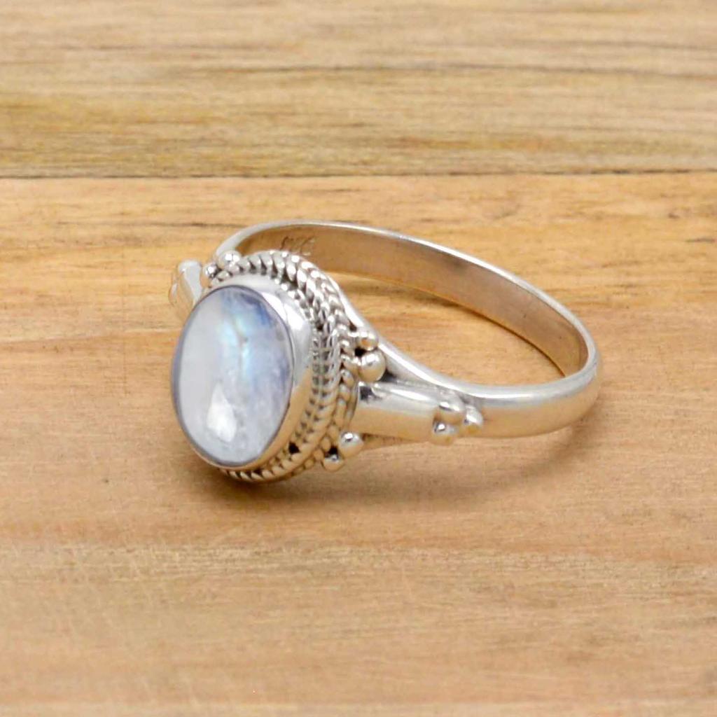 Moonstone 925 Sterling Silver Ring, June Birthstone Handmade Women Ring, Gift For her, Wedding Gift, Statement Ring