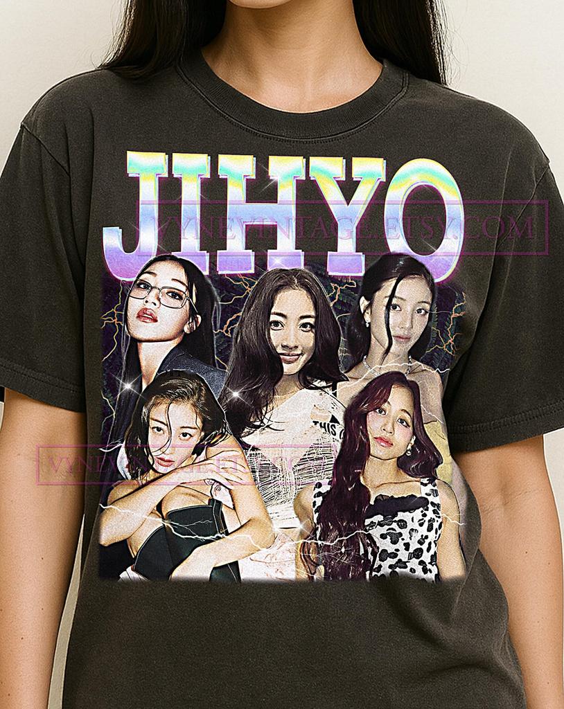 Jihyo Bootleg Shirt, Vintage Kpop Idol Performer Singer Twice Tee, 90s Retro Throwback T-shirt, Jihyo Sweater