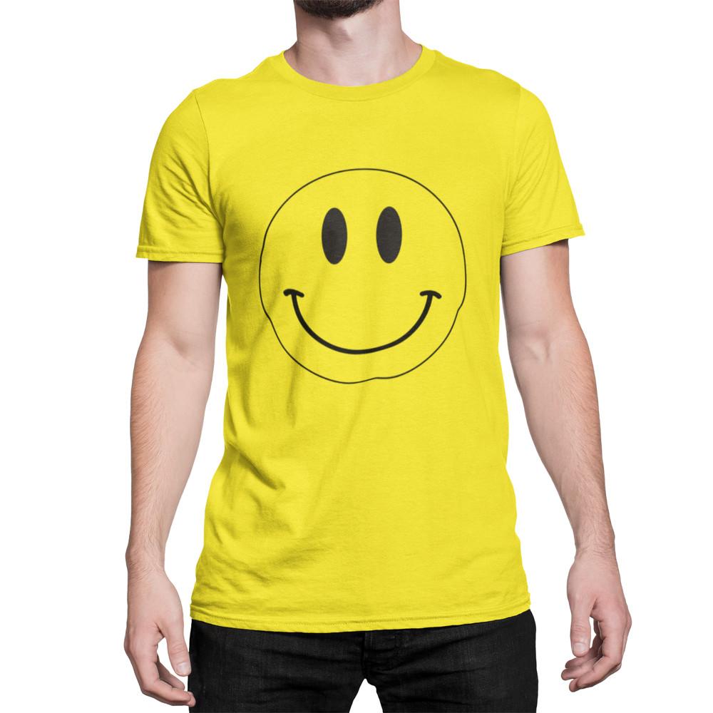 Acid Rave Face Mens T-Shirt Retro Dance Music Tee 80s 90s Fancy Dress