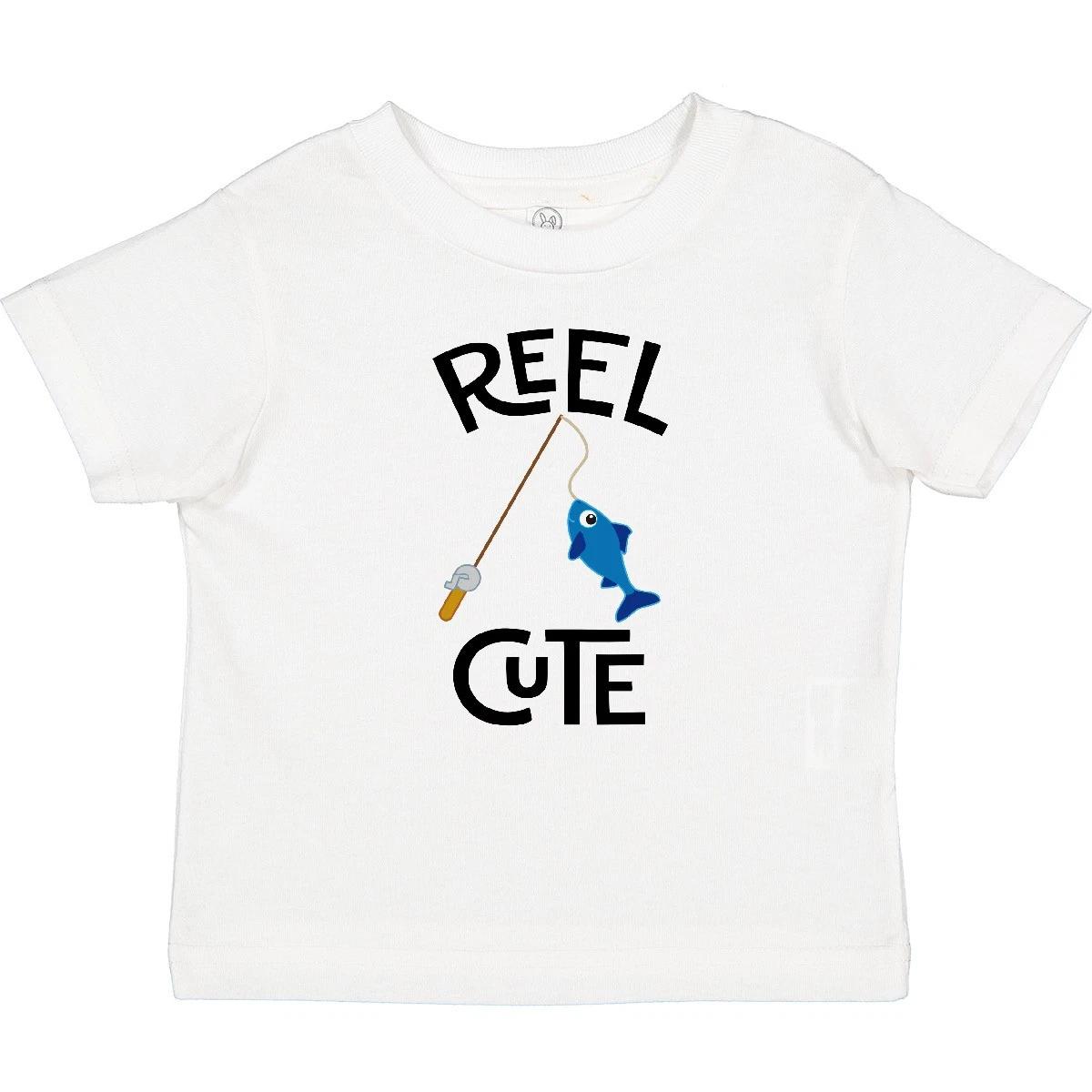 Inktastic Fishing Reel Cute Future Fisher Baby T-Shirt Childs Infant Tees 100