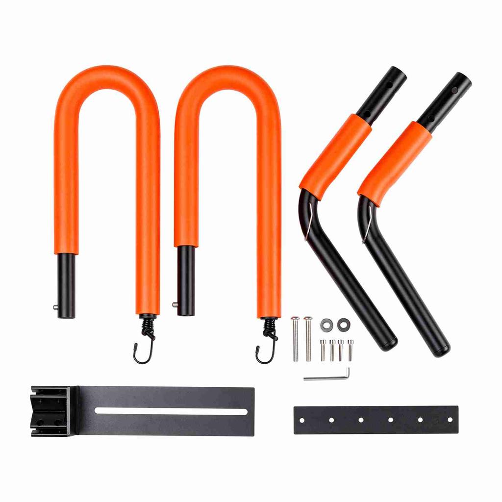 Scooter/Moped Surfboard Rack, Lightweight Aluminum Surf Board Carrier for Sports Outdoors Motorcycle Mount Holder Set (Orange)