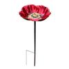 Metal Bee Butterfly Feeder Decorative Bowl Flower Colorful Lawn Stake Bee Baths for Garden for Outdoor Garden Yard Lawn Decor