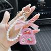 Rhinestone Keychains For Women Fancy Bling Rhinestone Car Keychain Bag Charm Fashionable Bag Key Chain For Travel Holiday