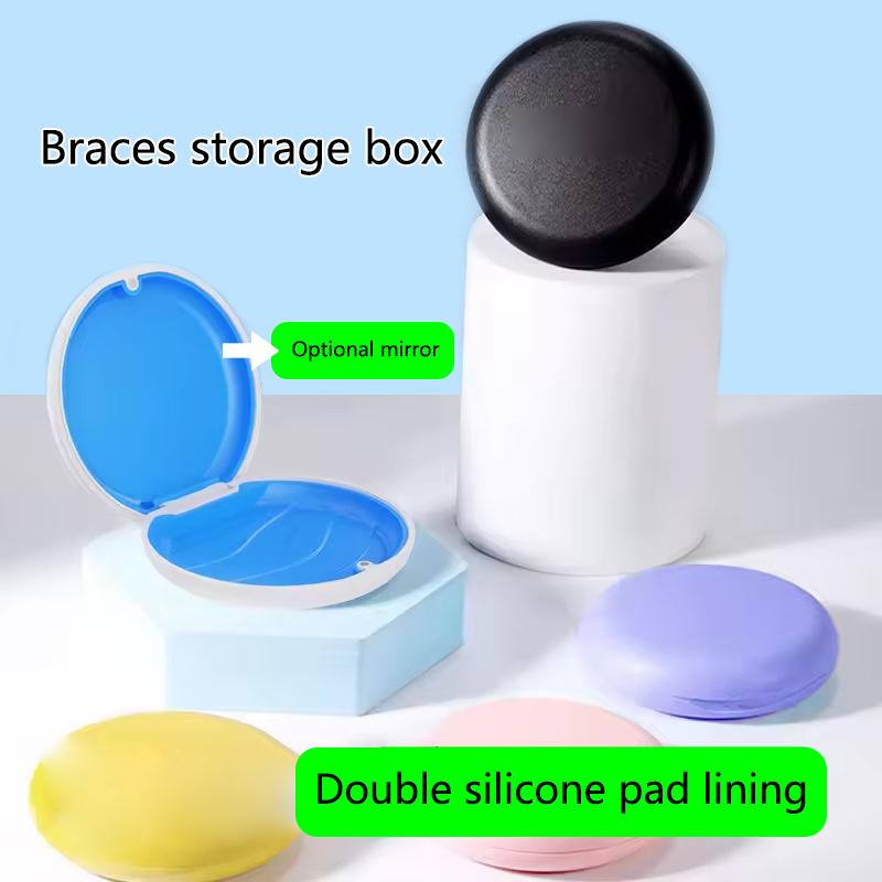 Braces Orthodontic Case Dental Retainer Box Case Magnetic Aligner Mouth Guard Container For Teeth Travel False Denture Boxes
