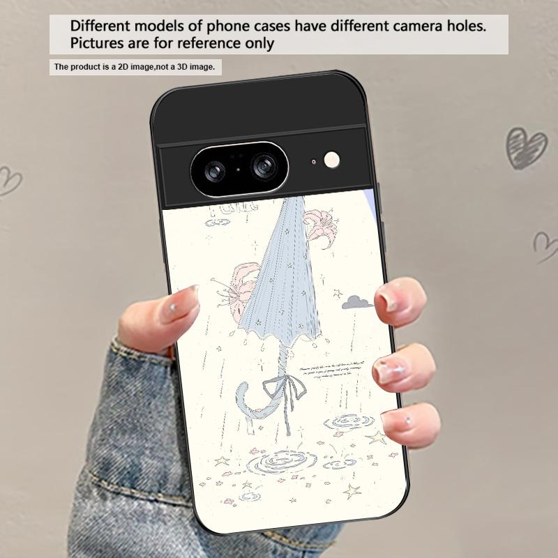 

Fresh and healing breeze For Google Pixel 8 7 9 10 Pixel 10 Pro XL Pixel 9 Pro XL Pixel 8a 7a Pixel 7 Pro Black Glass Phone Case Google Pixel 10 Pro XL