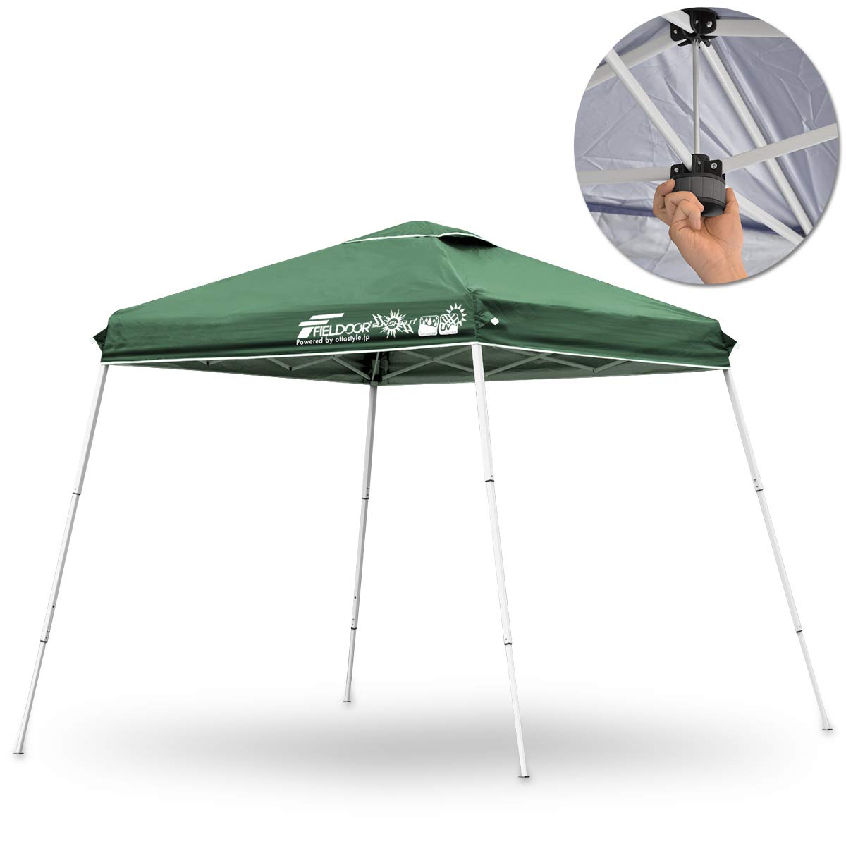 

FIELDOOR One Touch брезентовая палатка портативная центральный замок одно действие компактный размер защита от ультрафиолета водостойкий складной солнцезащитный козырек для мероприятий на открытом воздухе кемпинг [зеленый] зелёный