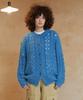 Greenbutter Mohair Hairy Skashi Cardigan (Vintage Blue)