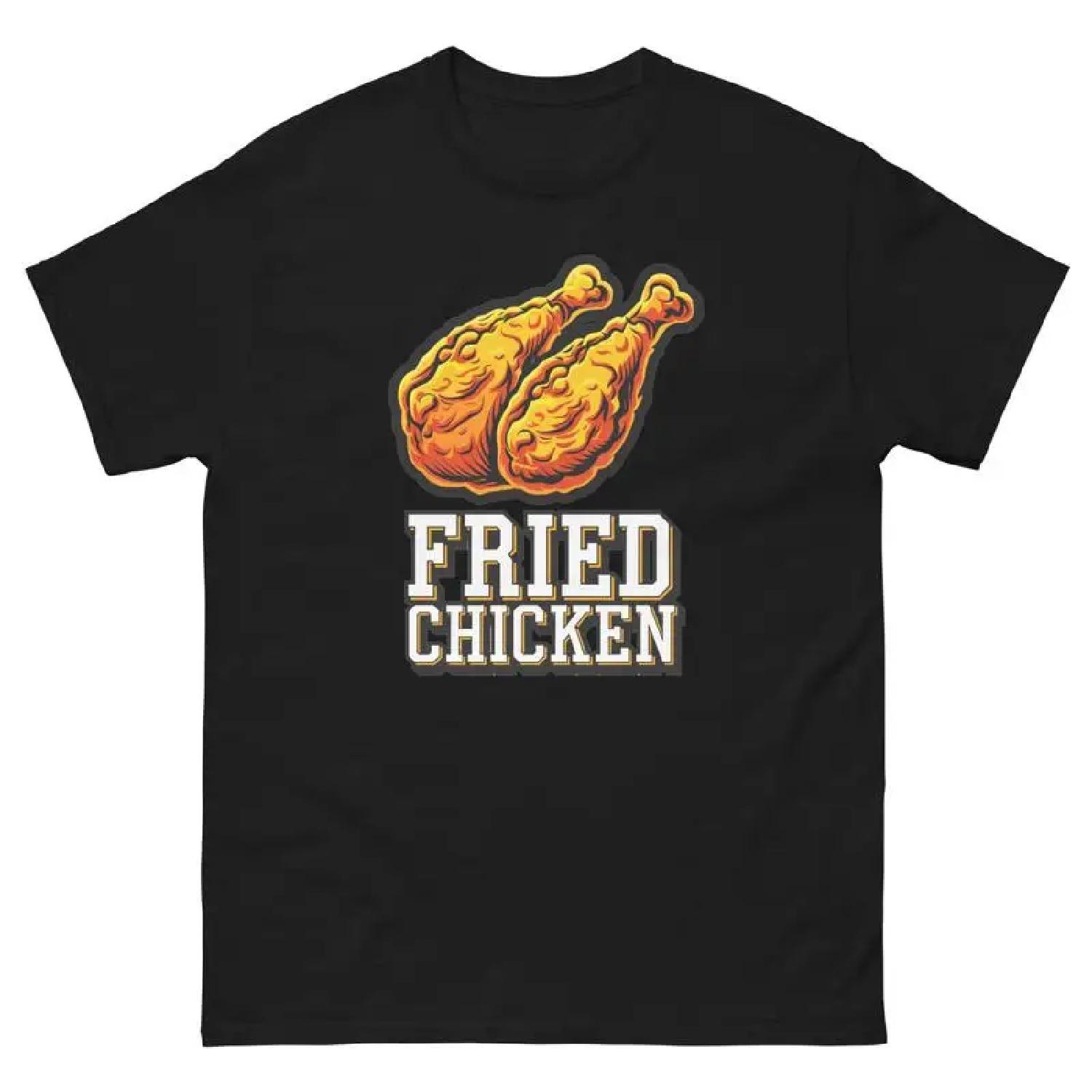 Fried Chicken Lover Food Image Cartoon Funny T Shirt S