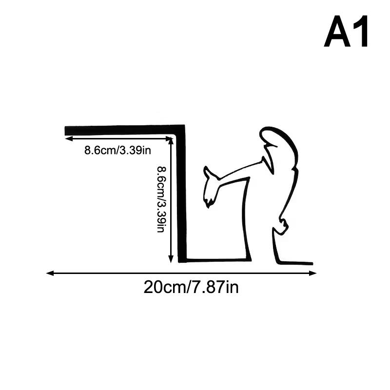

Minimalist La Linea Switch Sticker Cartoon Character Power Switch Decal Line Drawing Design Wall Decor For Home, Office, Cafe A1