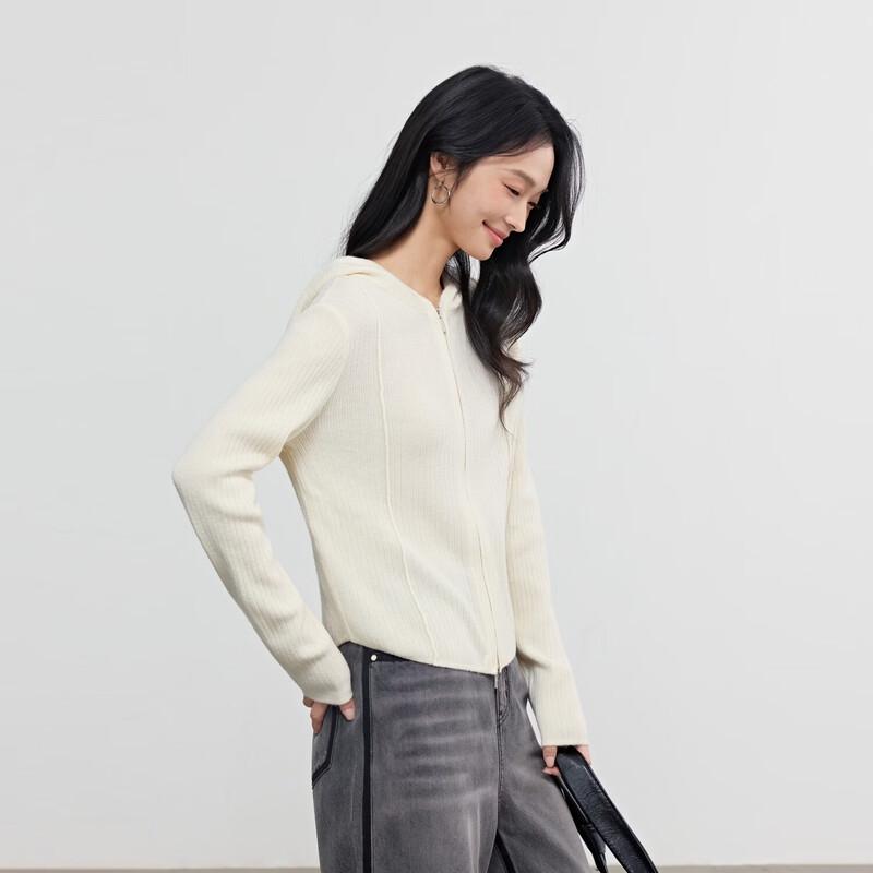 Elva' Island Women's Hooded Slim-Fit Knit Cardigan