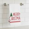 2PCS Fade-resistant Merry Christmas Kitchen Towel Water-absorbent Dishcloth Kitchen Hand Towel  Home