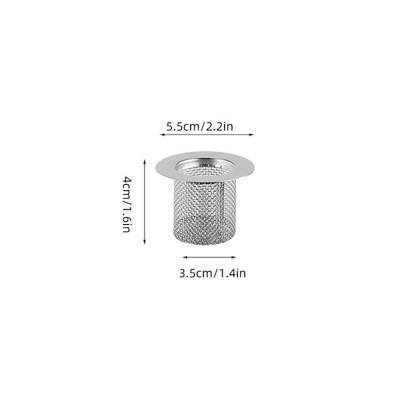 Filtro per Scarico a Pavimento Rete in Acciaio Inox Filtro per Lavello da Cucina Raccogli Capelli Tappo per Vasca da Bagno Rete Anti-intasamento per Doccia Filtro Scarichi