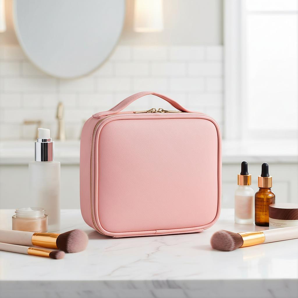Nylon Artist Storage Bag with Adjustable Dividers Cosmetic Bag for Women Jewelry Digital Accessories