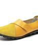 Fashion Woman's Flats Loafers Shoes Soft Genuine Leather Casual Shoes Big Size 35-44 Mocassin Boat Shoes for Women Hook Loop de mujer